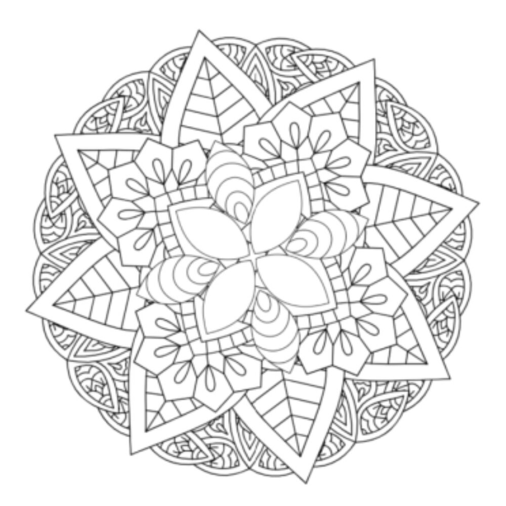25 Fun Mandala Circles Coloring Book - Picture 7 of 13